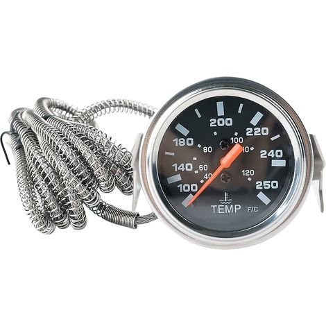 Indicador de temperatura del agua del coche Endxedo de 2 pulgadas (52 mm) con aguja, indicador eléctrico de temperatura del agua de 12 V con sensor NPT 1/2. (1/5)