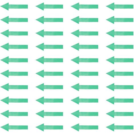 50 Stück Produktetiketten, Aufkleber für soziale Distanzierung, Wegweiser, Code-Aufkleber-10X3X0.1cm-Green (1/2)