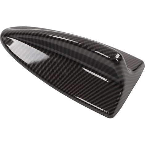 Antenne requin carbone style pour BMW Série 3 E90 2005-2011, couvre base toit, coque aileron remplacement, finition fibre de carbone (1/5)