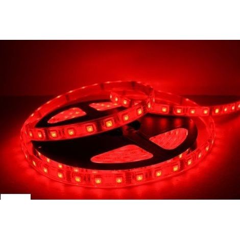 TrAdE Shop Traesio - Bobina Striscia Led 5050 Flessibile 5 Mt Adesiva Luce Interno Esterno Ip65 Strip - -Blu - (1/5)