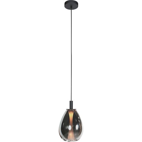 Steinhauer - hängeleuchte - Glimsy - schwarz - glas metall - Ø
