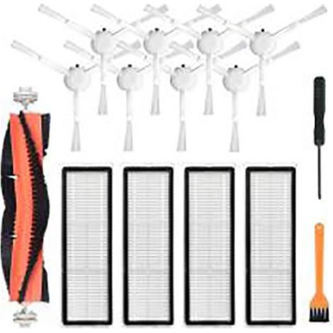 Lots de 11 d'accessoires de nettoyage, pour Xiaomi Dreame F9 Robot Aspirateur - Balai Rouleau Brosse Latérale Filtre Hepa (1/4)