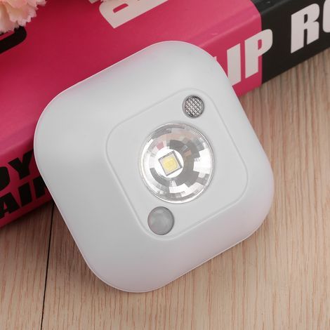 Mini-LED-Nachtlicht mit Infrarot-Bewegungssensor, kabellos, batteriebetrieben, Kleiderschranklampe, Weiß (1/5)