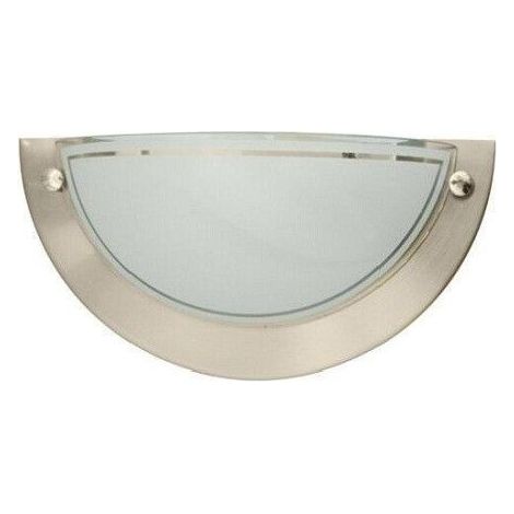 Wandleuchte LED Halbmond Nickel satiniert 1xE27 GSC 0701939