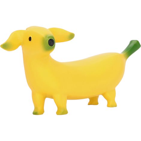 Sculpture de chien banane en résine, amusante et légère, décoration artistique pour la maison ou le bureau, L 20 x 9 cm / 7,9 x 3,5 pouces (1/5)