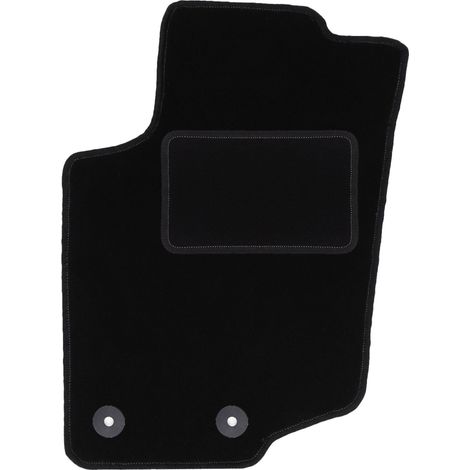 Tapis conducteur noir pour Peugeot 207 SW – Doublure en polypropylène – Ajustement précis pour confort de conduite – Protection contre saleté