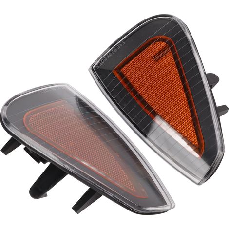 2 klare vordere Blinker 4806218AD, Ersatz-Seitenmarkierungsleuchten für Dodge Charger LX SRT8 2006–2010, Gelb