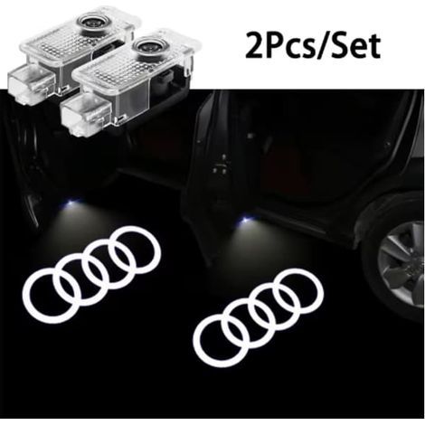 Faro d'ingresso a LED HD wireless, proiettore decorativo per Audi S-Line A1 A3 Q5 A4 B8 B7 A5 A6 C7 A7 A8 B9 B6 C6 Q2 Q3 C (1/5)