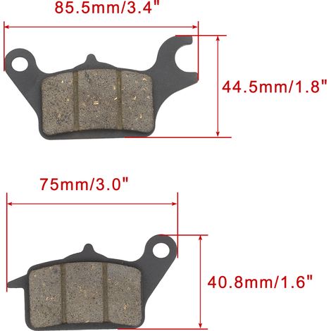 GOOFIT disc brake pads 7540.87.5, 85.544.57.5, motorcycle brake pad kit (1/4)