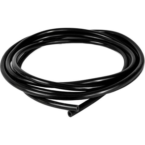 Ramair filtri VAC5MM-3M-BK - Tubo flessibile in silicone, colore: nero, 5 mm x 3 m