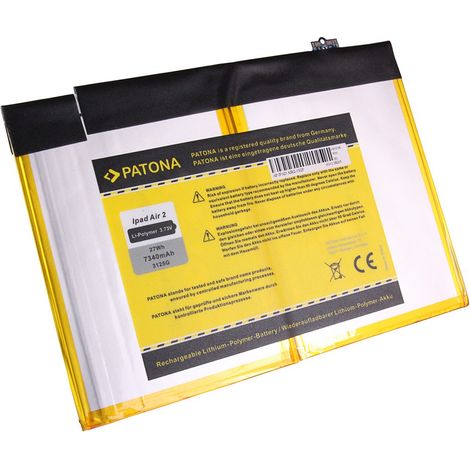 PATONA Akku für Apple IPAD AIR 2 iPad Air 2 128 GB Wi-Fi 2 128 GB – 3,73 Volt 7340 mAh