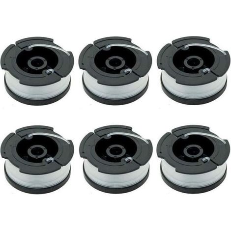Paquet de 6 Bobines A6481 A6485 pour Black Decker Coupe Bordures (1/4)