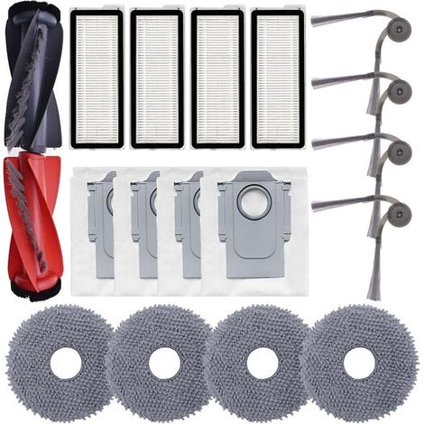 Kit d’accessoires – 18 pièces – Compatibles avec certains robots – Brosses, filtres, chiffons, sacs (1/5)