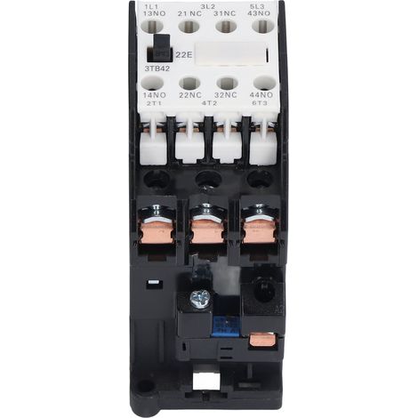 Contacteur AC 2NC+2NO, type rail DIN, alimentation à découpage domestique, 16A, 3TB42, 220V, 50Hz. (1/5)
