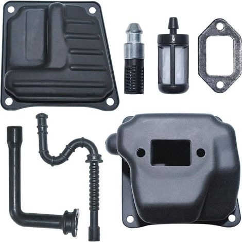 Kit de Silencieux d'échappement, pour pièce de tronçonneuse Ms440 Ms460 044 046, 1128 140 0603, 1128 140 0801 (1/5)