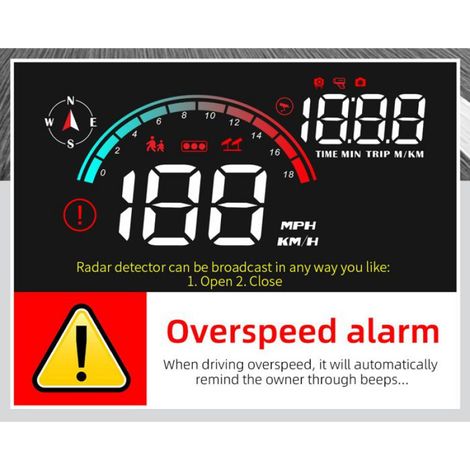 Affichage Tête Haute - M22 OBD - Projection Sur Pare-Brise - Compteur De Vitesse GPS - Écran 3,5 Pouces - Pour Voiture (1/5)