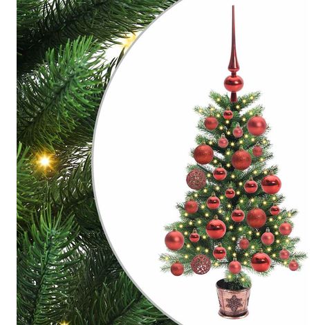 Sapin de Noël，Arbre de Noël avec 150 LED avec support Vert 65 cm PE CFW98266 (1/5)