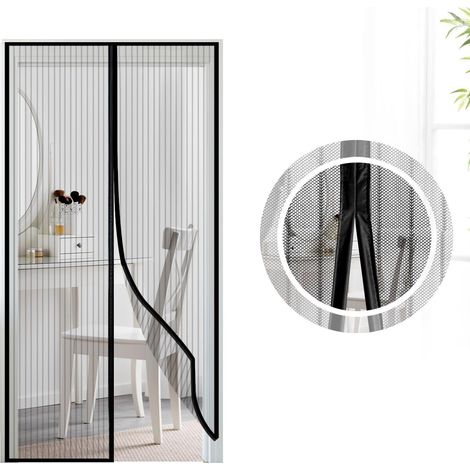 Moustiquaire magnétique de porte, moustiquaire de porte sur mesure 110 x 210 cm, rideau moustiquaire magnétique pour couloirs, portes et patios (1/5)