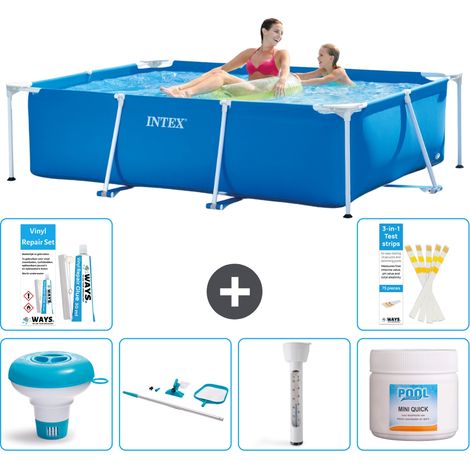 Intex Piscine Tubulaire Rectangulaire - 220x150x60 cm - 7-pièces S22342