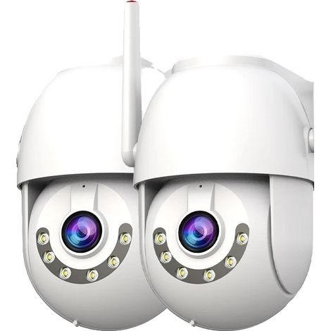 Cámara de vigilancia, 5 MP, lente de 4 mm, visión nocturna infrarroja de 0-10 m, conectividad WIFI, diseño resistente al agua. (1/5)