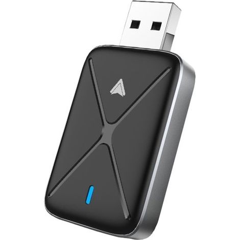 Adaptateur Android Auto et Apple CarPlay Sans Fil - Boîtier de Conversion Filaire vers Bluetooth pour Voiture (1/5)