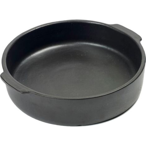 SERAX Plat à four rond L Pure Black, contenu  1,6 litre, hauteur  60 mm, ø  250 mm
