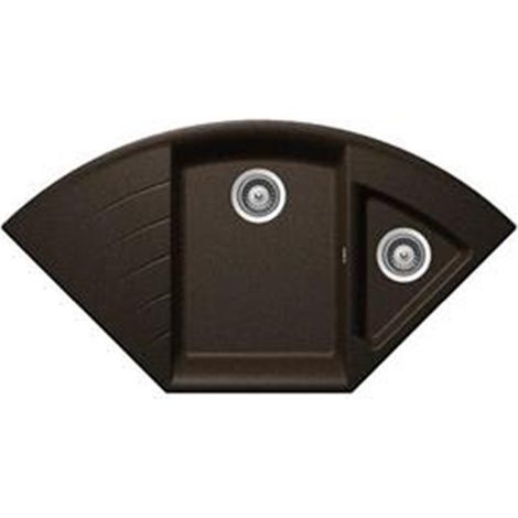 Schock Einbauspüle Cristadur Lotus C-150 A Bronze BRO Exzenterbedienung (1/3)