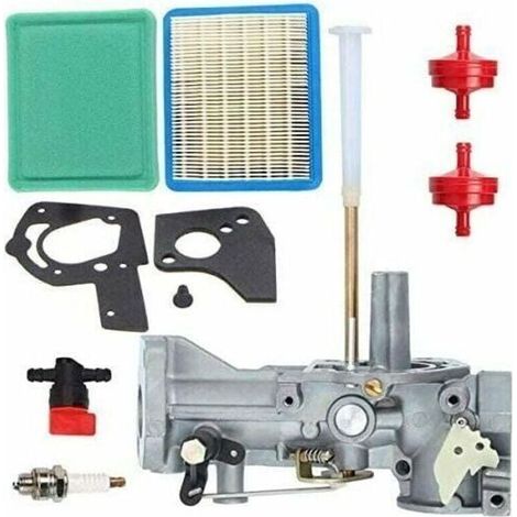 Briggs & Stratton Vergaser, Teilenummern 498298, 692784, inklusive Dichtungssatz, Filter und Zündkerze, für 5-PS-Motoren