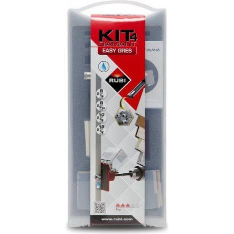 RUBI 04904 Kit Brocas Easygres Ø6,8,10 Y 12 Mm. - ref: 04904