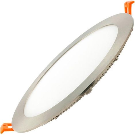 Downlight LED 15W Circolare SuperSlim Foro Ø 170 mm Argento 6000K Bianco Freddo (1/5)
