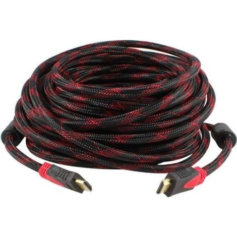 Câble Hdmi Mâle À Mâle - Version 1.4 - 20 M - 1080p Et 2160p - Avec Canal Ethernet Et Arc - 1 Pièce (1/2)