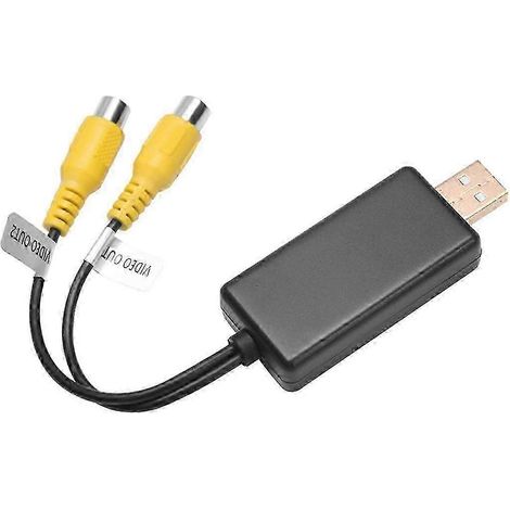 Boîtier adaptateur de sortie vidéo USB vers CVBS RCA, interface de connexion aux appareils d'affichage Android Ra. (1/5)