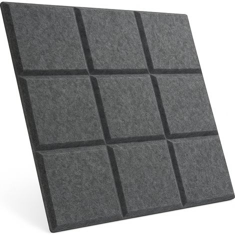 3D-Filzwandpaneele, quadratische Kopfstütze, selbstklebend, Akustikweich (1/5)