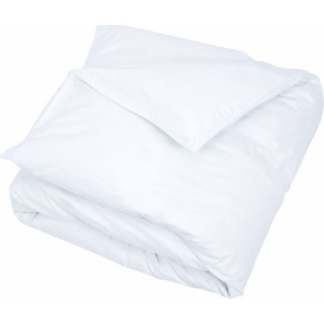 Housse de couette uni pur percale PRIMO 280x240 cm (1/5)