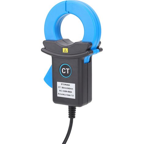 Capteur de courant à pince pour détection de fuites, instrument de mesure électrique industriel, connecteur BNC bleu, ETCR040A (1/5)