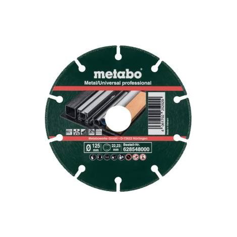 Metabo Disco diamantato metallo/universale "Professional" MUP 125x1,3x22,23 mm (628548000)