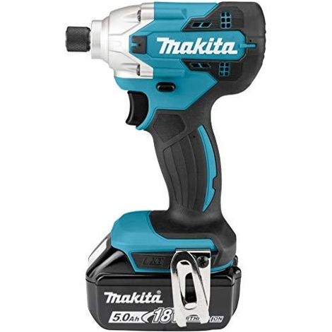 Makita DTD156RTJ - Atornillador de impacto (incluye 2 baterías de 18 V, ion de litio, 5 Ah, 155 Nm)