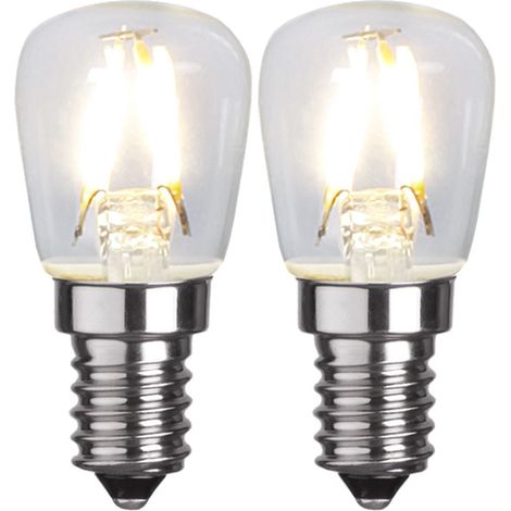 Lampara led e14 st26 2 unidades transparente 13w 2700k 110 lumenes
