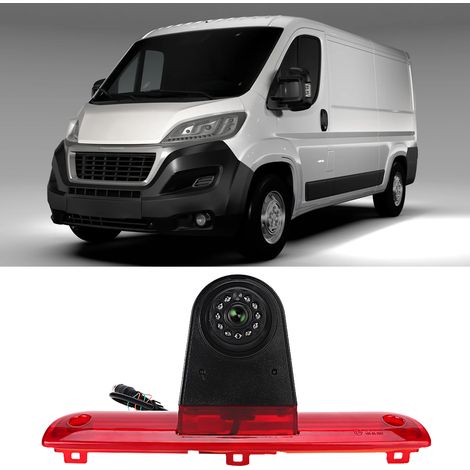 Moniteur de caméra de recul avec feu stop intégré 1/3 PC4089 avec PAL/NSTC, compatible avec FIAT Ducato 3 générations (2006-2018). (1/5)
