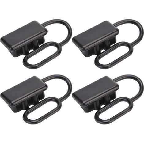 4 pièces/ensemble bouchon de batterie couvercle en caoutchouc souple capuchon anti-poussière, for connecteurs de couvercle de prise Anderson connecteurs d'alimentation cc 50A