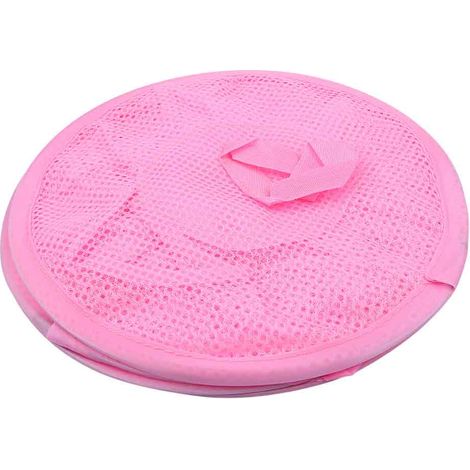 Panier de rangement pliable multicouche en maille pour jouets et sous-vêtements, rose