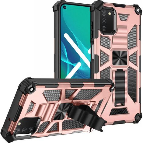 Samsung Galaxy A03s Hülle, Armor Kickstand, Roségold (1/4)