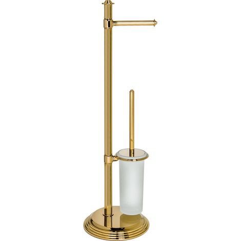 COLOMBO DESIGN Hermitage b3318 piantana hps portarotolo/scopino oro codice prod: B33180HPS