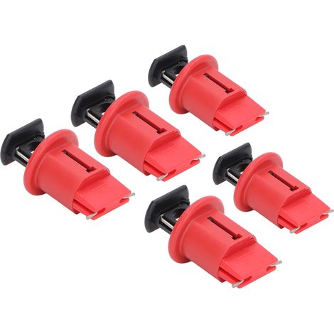 Dispositif de verrouillage de disjoncteur en 5 pièces - Verrouillage MCB avec broches élargies pour disjoncteurs miniatures, dispositif Loto pour le verrouillage électrique (1/5)
