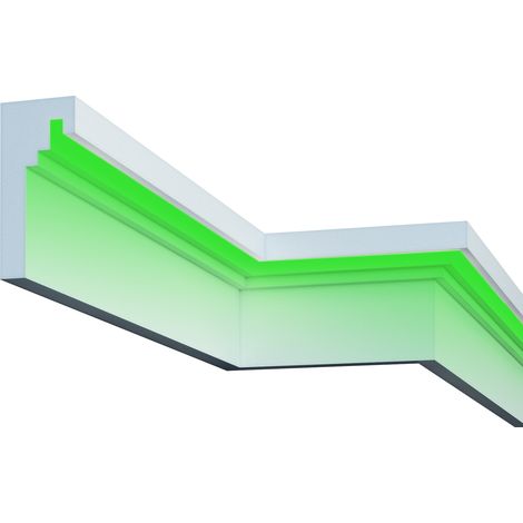 Fassade LED Stuck EPS PU wetterfest 110x240mm KC306 Restposten: 2 Meter / 1 Leiste (1/5)