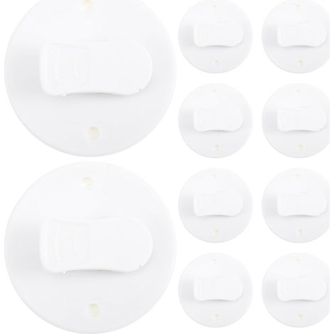 CCYKXA10pièces Clips Adhésifs pour Rideaux de Pinces Poids Coupe-Vent Plastique Léger Maintien Sûr sans Perçage Installation Facile sans Traces pour Salle (1/5)