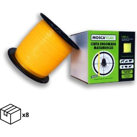 ProtectA Fly 'Clac Double Face -Face nastro per il controllo delle mosche, 150 m (Box 8 unitМК)