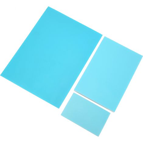 Bloc de caoutchouc à trois couches, tampon à graver, bloc de caoutchouc PVC bleu-blanc-bleu (1/5)