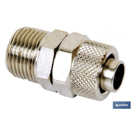 Recto macho conico t8/6 - r3/8