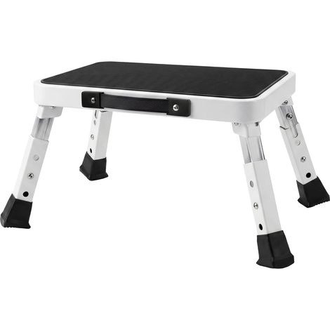 Levede Folding Step Stool Adjustable Aluminium Non Slip Portable Foot Stool (1/5)